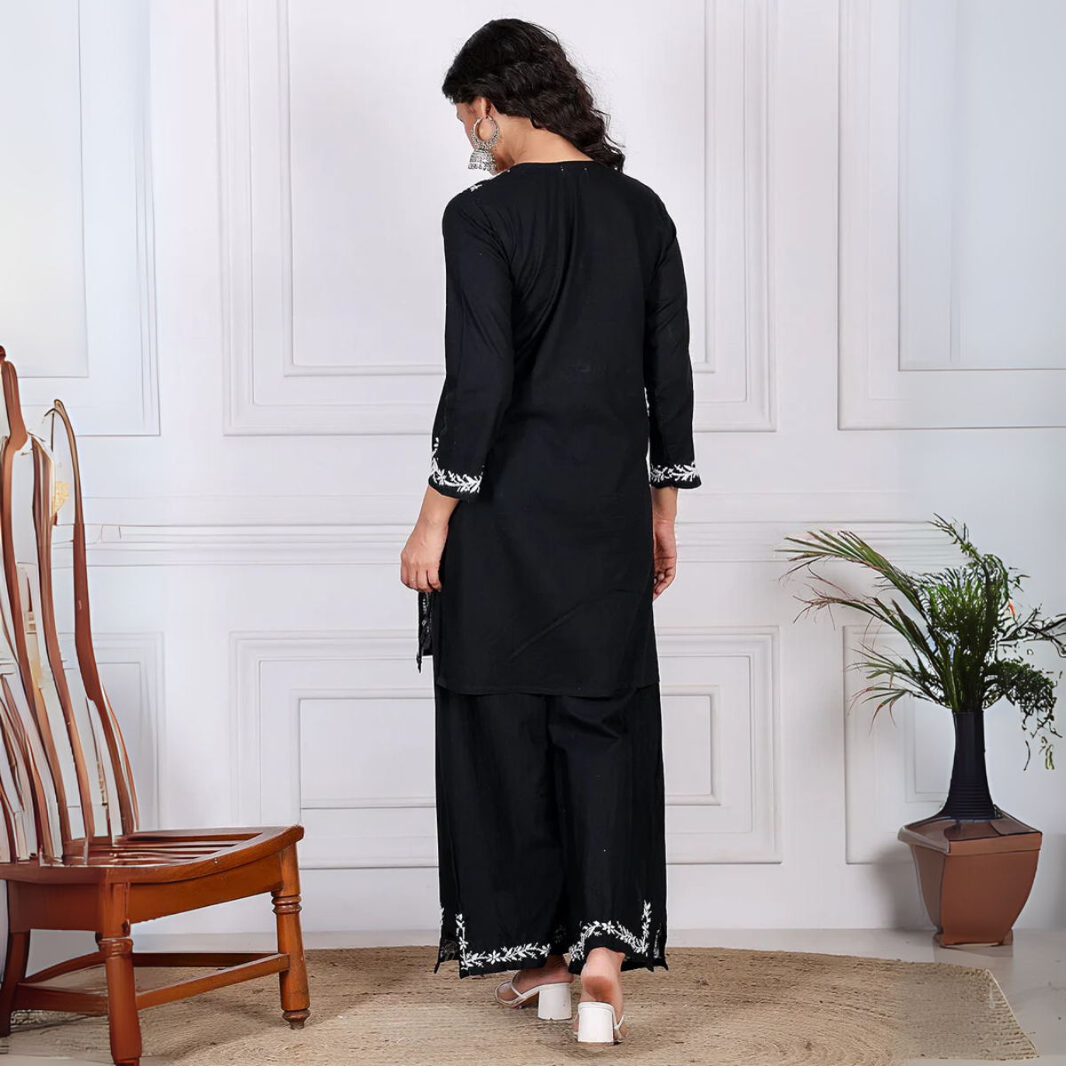 3 Combo Pack | Women Chikankari Work Kurti Set | Full Sleeves - CKW-03