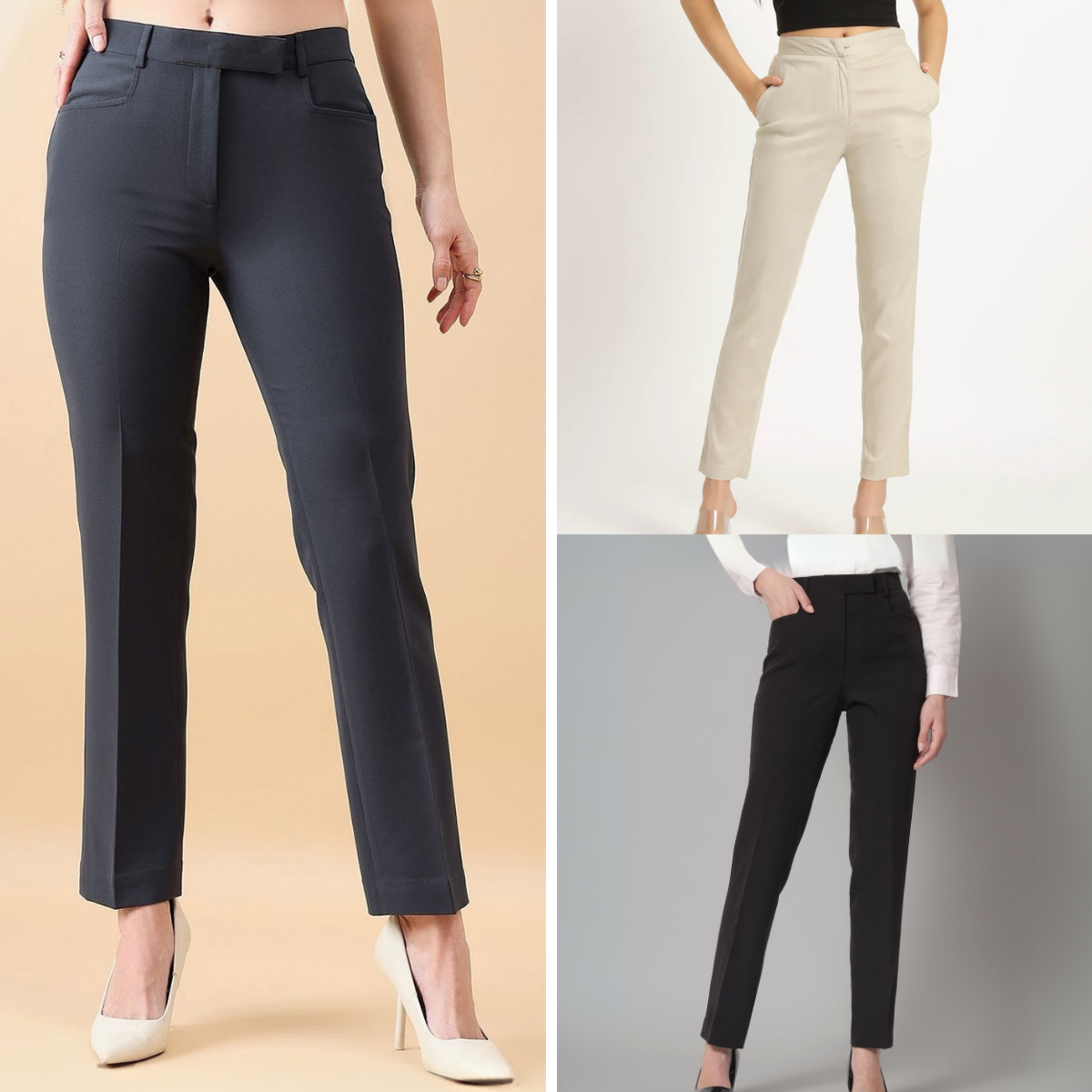 3-Pack of Women’s Trousers & Formal Pants (TF-10)