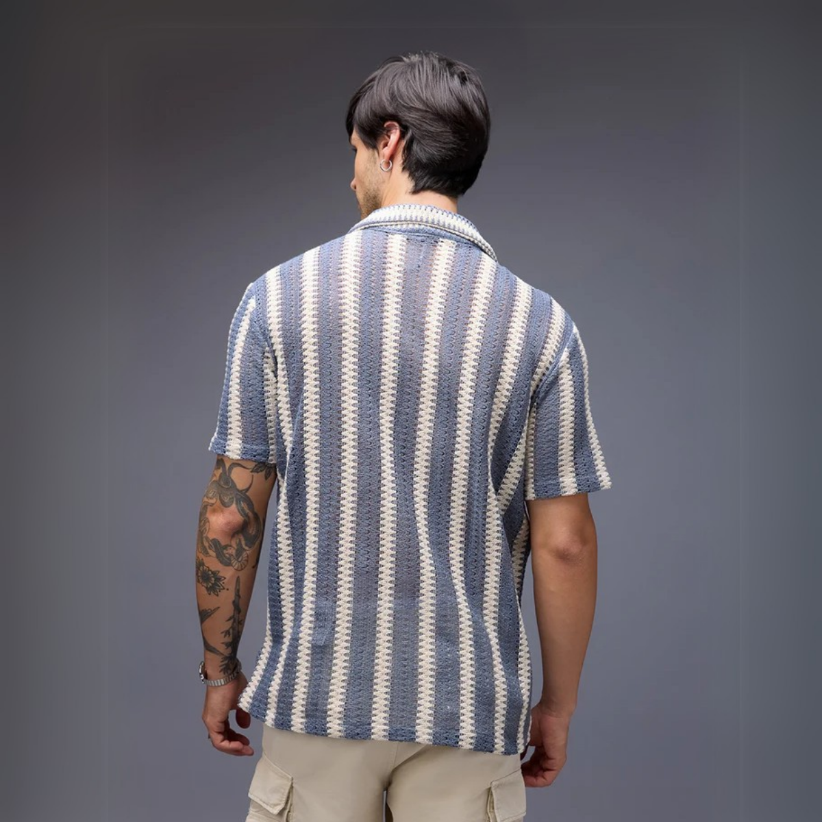 2-Pack Men’s Crochet Shirts | Lightweight and Trendy | CR-02