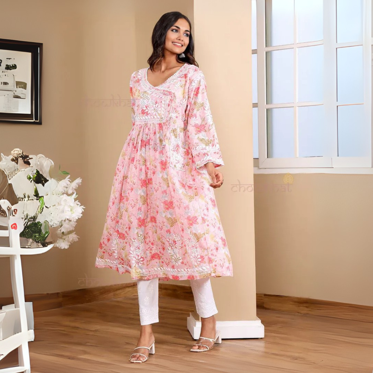 3 Combo Pack | Women Chikankari Work Kurti Set | Full Sleeves - CKW-04