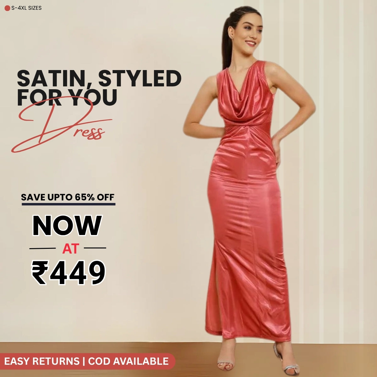 Women’s Full Length Satin Dress Luxe Looks for Every Occasion | S-14