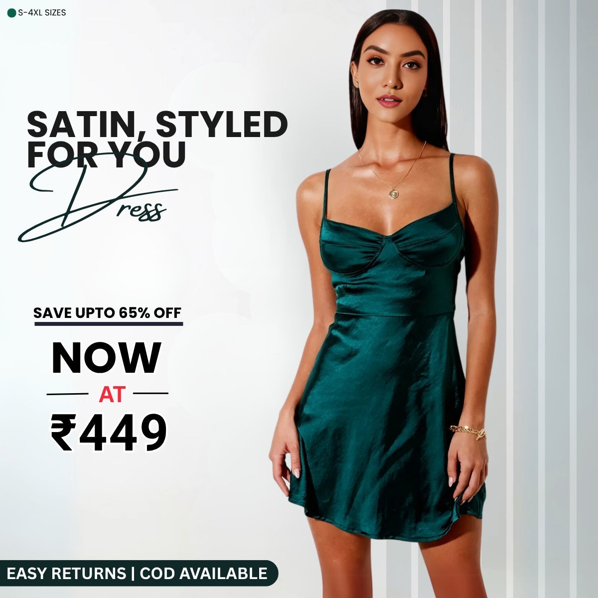 Women’s Green Satin Dress Luxe Looks for Every Occasion | S-15