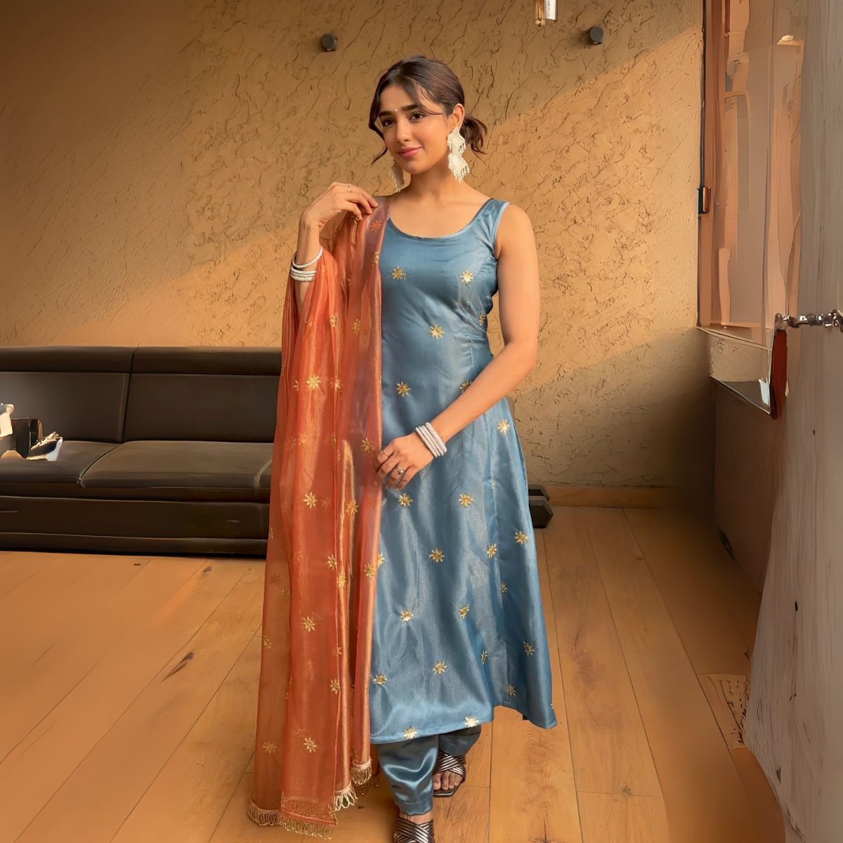 Embrace Elegance with Our 3-Piece Adjustable Kurti, Pant & Dupatta Set | PACK OF 3 | AK-02