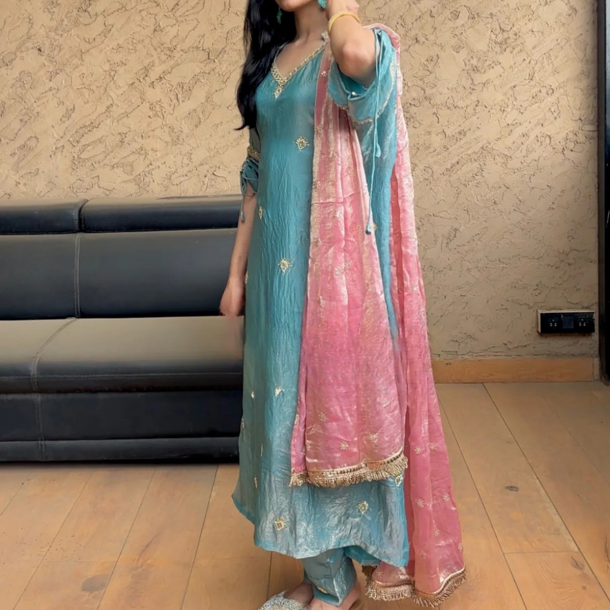 Embrace Elegance with Our 3-Piece Adjustable Kurti, Pant & Dupatta Set | PACK OF 3 | AK-01