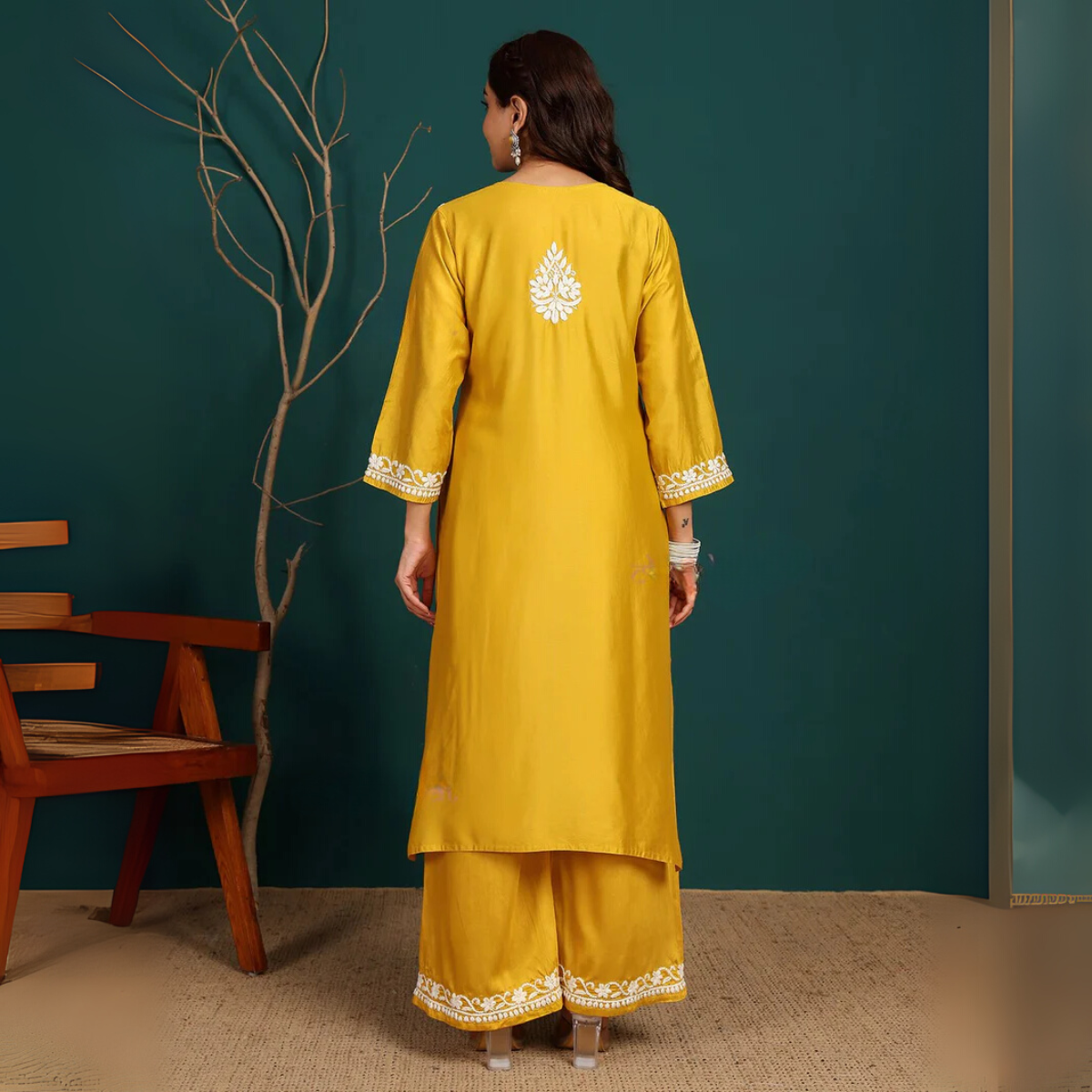 3 Combo Pack | Women Chikankari Work Kurti Set | Full Sleeves - CKW-04
