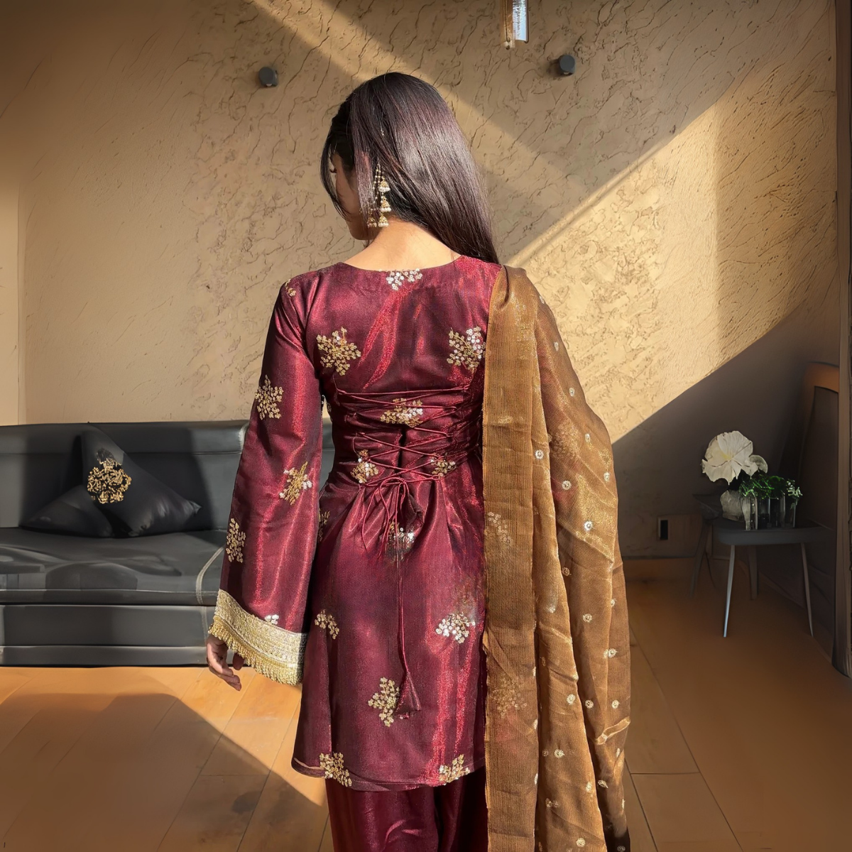 Embrace Elegance with Our 3-Piece Adjustable Kurti, Pant & Dupatta Set | PACK OF 3 | AK-01