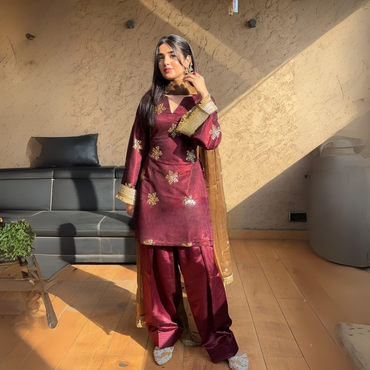 Embrace Elegance with Our 3-Piece Adjustable Kurti, Pant & Dupatta Set | PACK OF 3 | AK-01