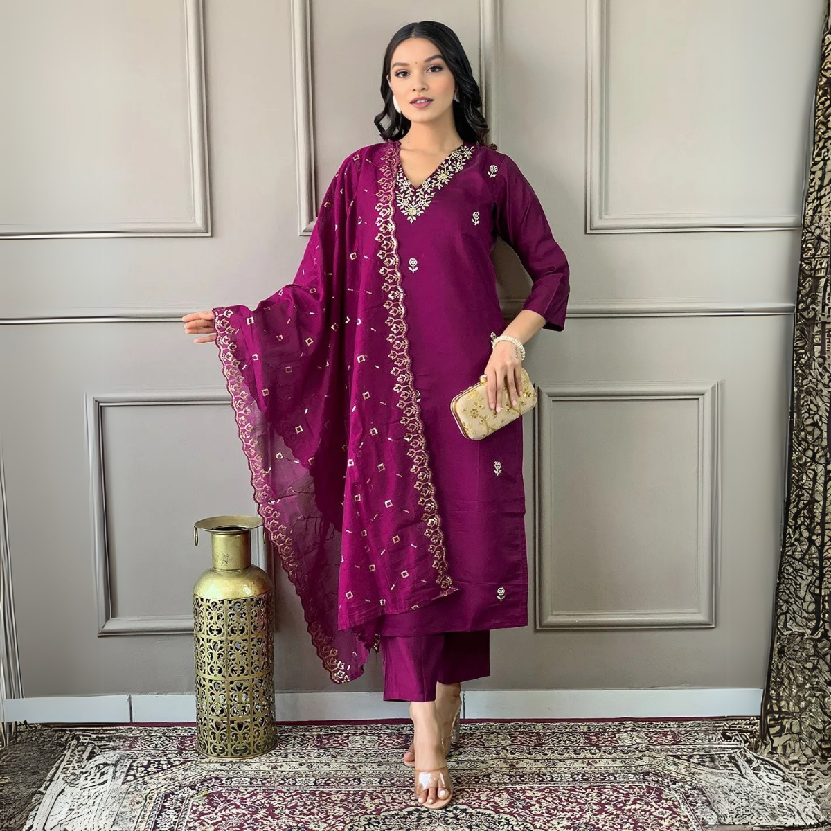 3 Combo Pack | Women’s Suit Set with Dupatta | S-02