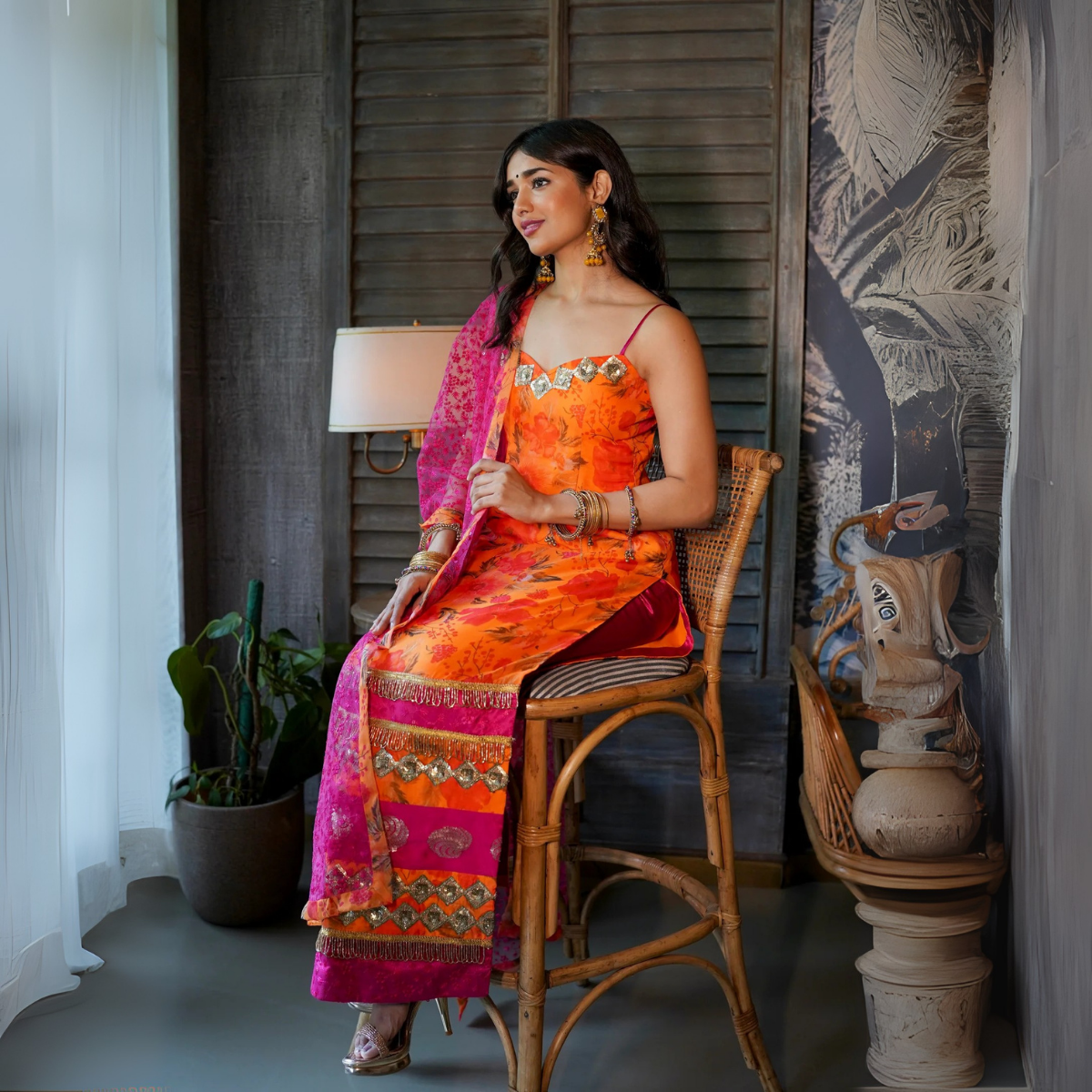 Embrace Elegance with Our 3-Piece Adjustable Kurti, Pant & Dupatta Set | PACK OF 3 | AK-04