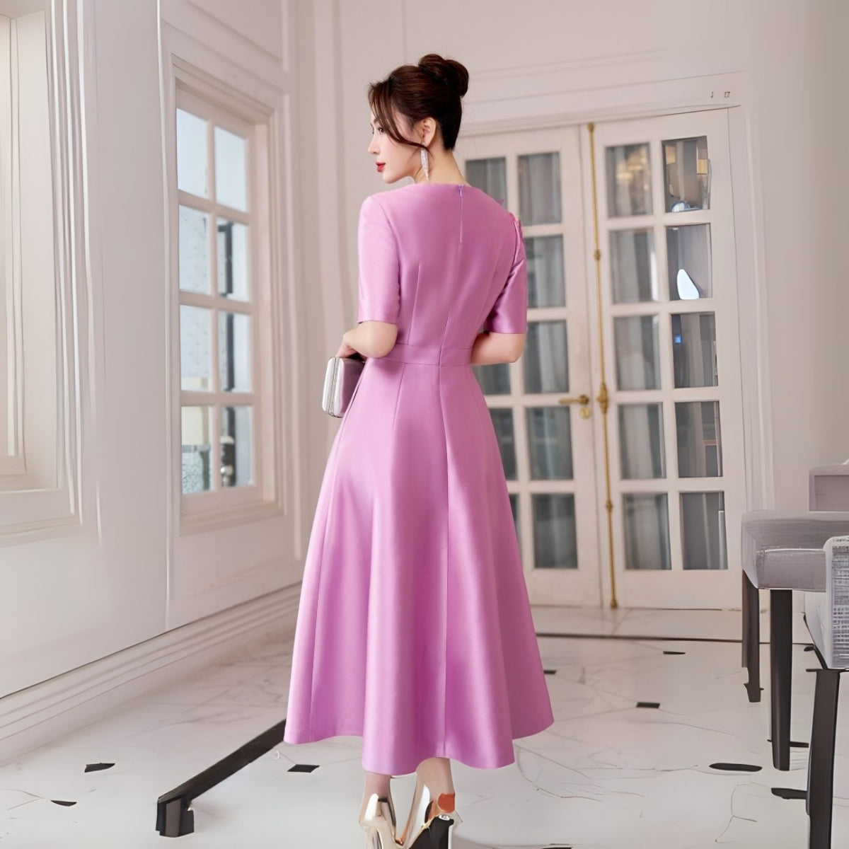 Pack of 3 Fashionable High-Low Hem Western Dress for Evening Celebrations | WD -08