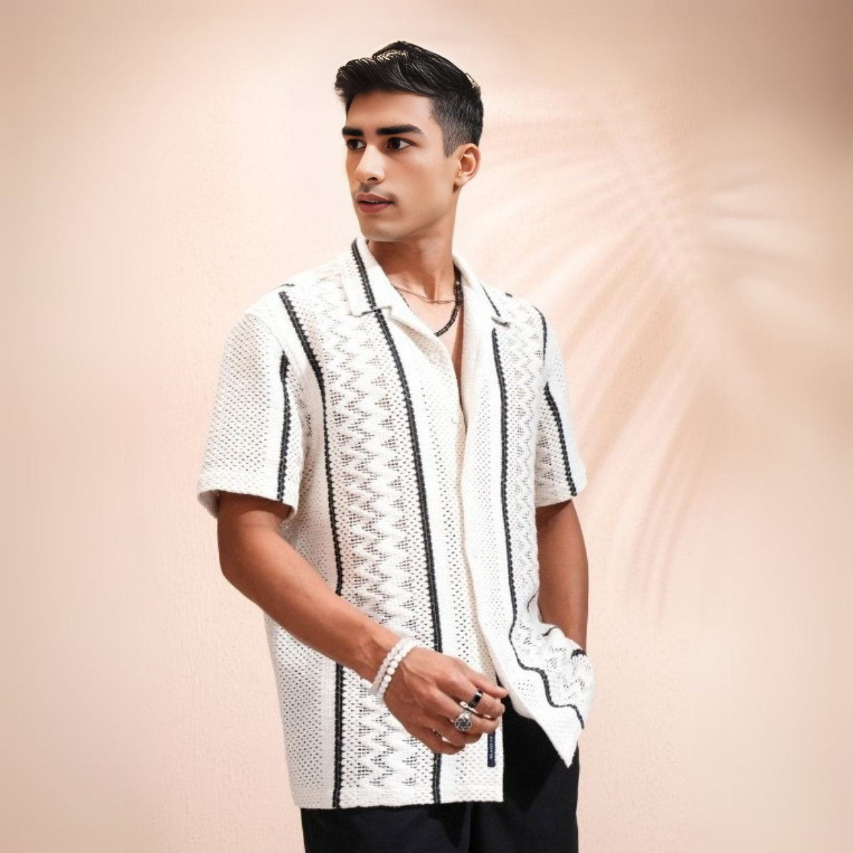 2-Pack Men’s Crochet Shirts | Lightweight and Trendy | CR-09