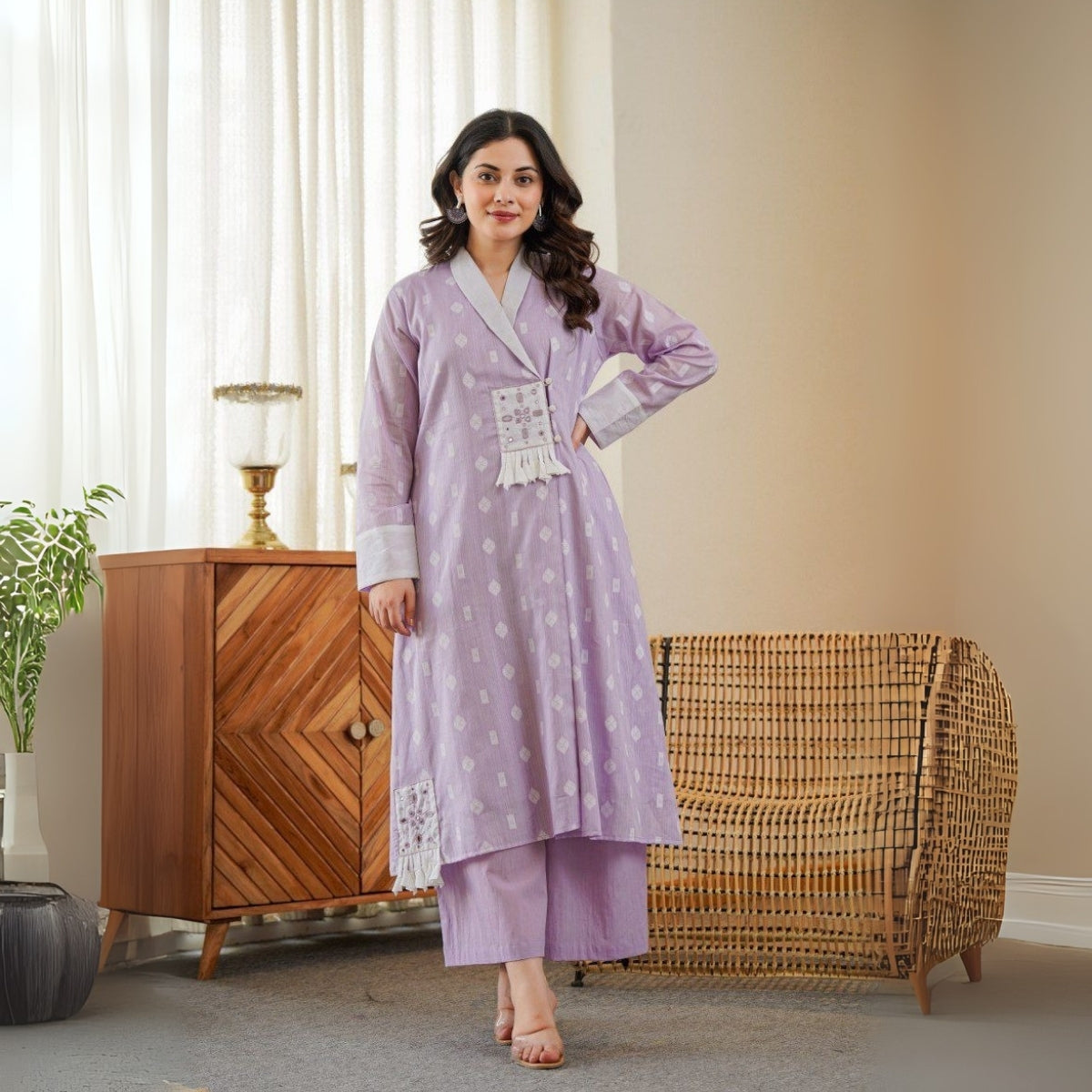 3 Combo Soft Cotton Kurta with Stylish Printed Pants Set For Daily Wear | KSP-10