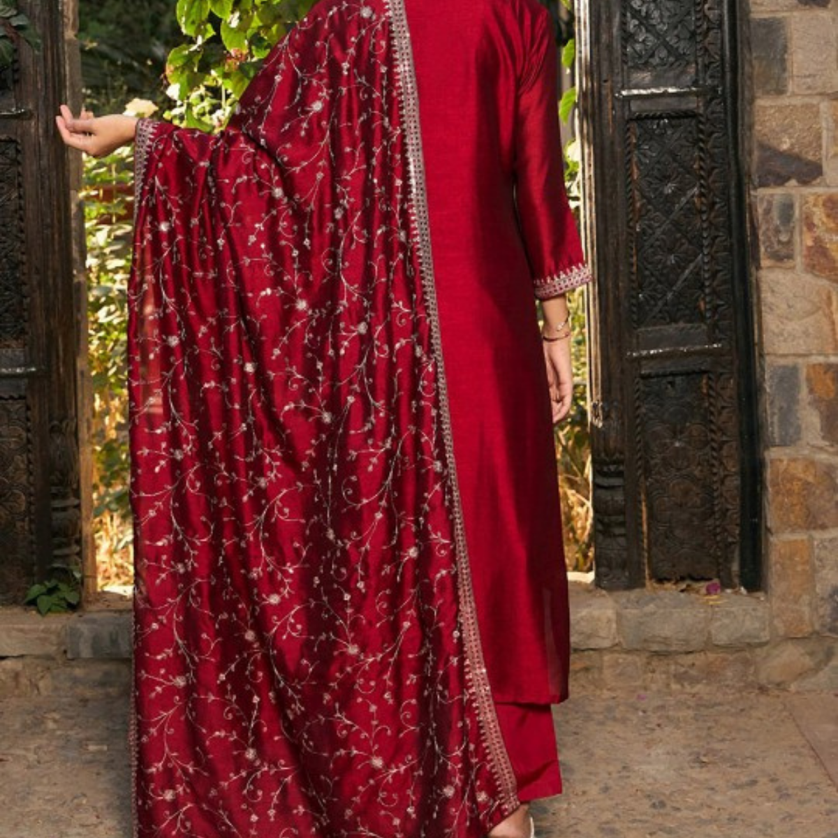 Pack of 3 | Elegant Silk Suit Set for Women | Festive & Party Wear | SS-02