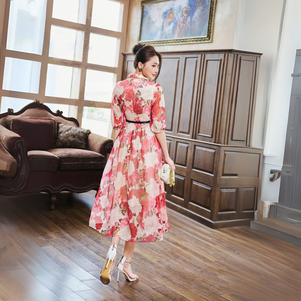 Pack of 3 Fashionable High-Low Hem Western Dress for Evening Celebrations | WD -05