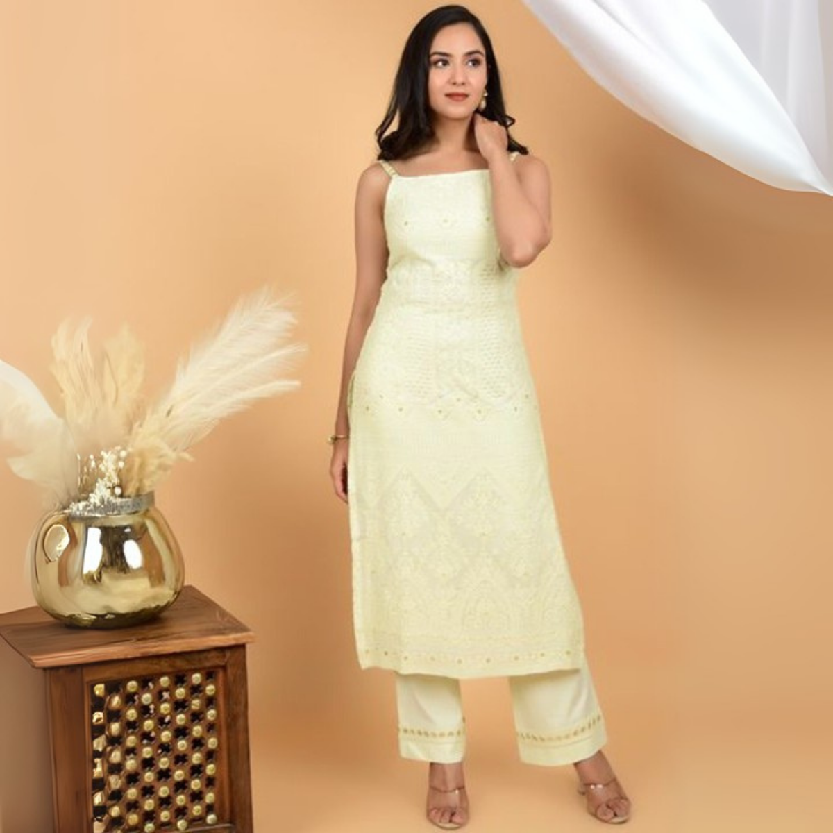 Pack of 3 |Chikankari Suit Sets with Dupatta | Traditional Ethnic Wear for Women | CSC-08