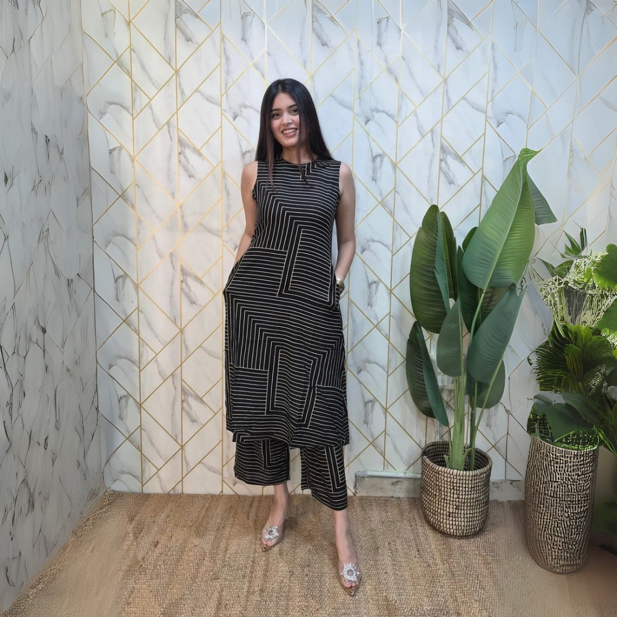 3 Combo Soft Cotton Kurta with Stylish Printed Pants Set For Daily Wear | KSP-08
