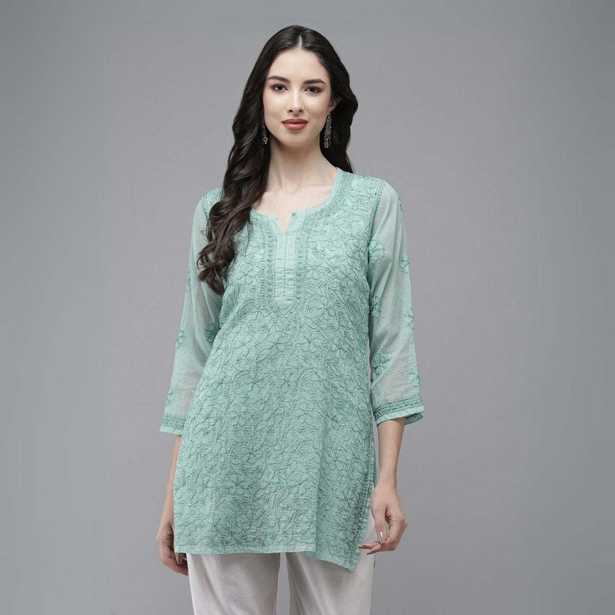 3 Combo Pack Cotton Short Kurtis | Summer Cotton Bliss | 3/4 Sleeve | C-167