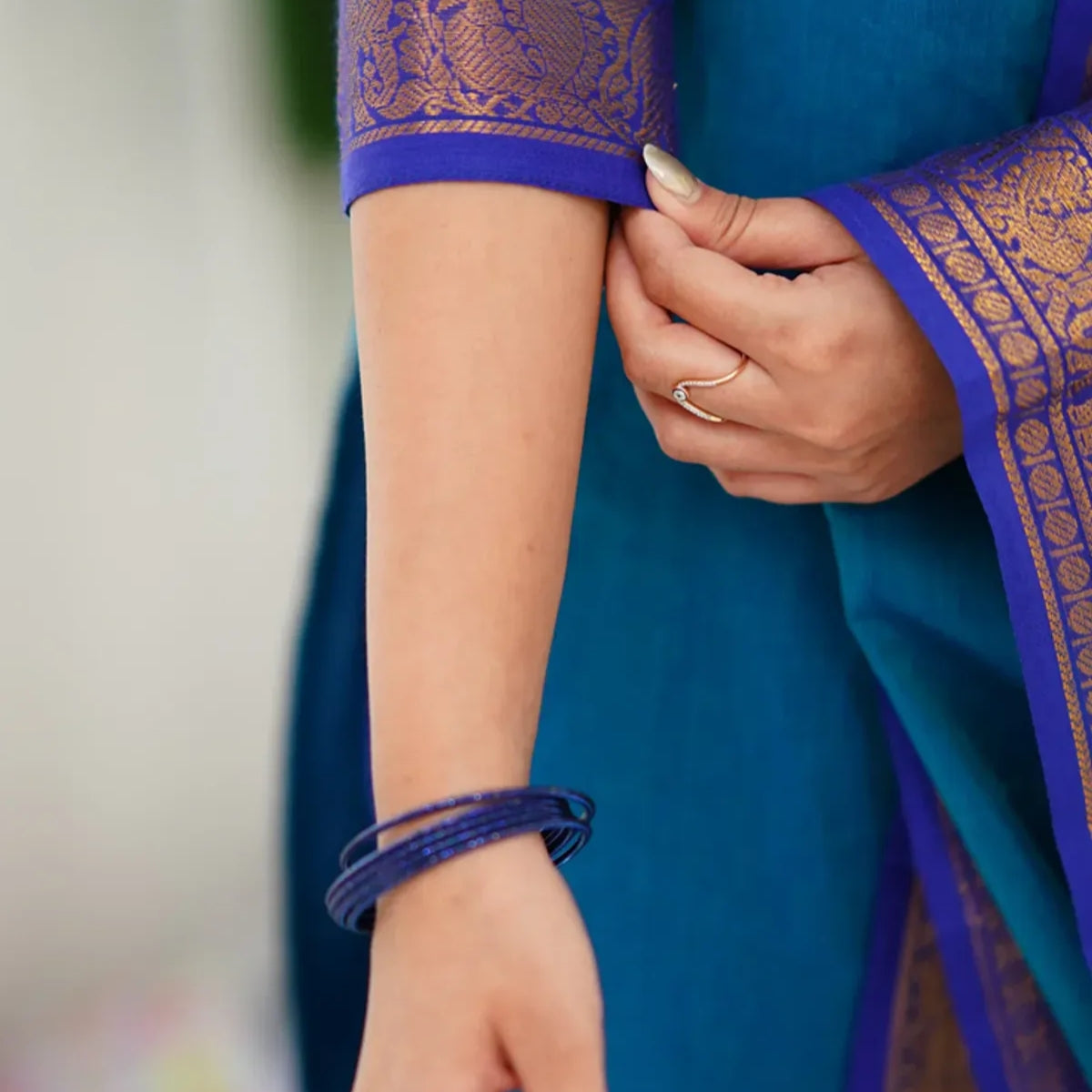 Vibrant Pack of 3 Silk Blend Suit Sets with Dupatta – Teal Blue, Royal Purple & Lime Green | Sizes XS–3XL | SS-09