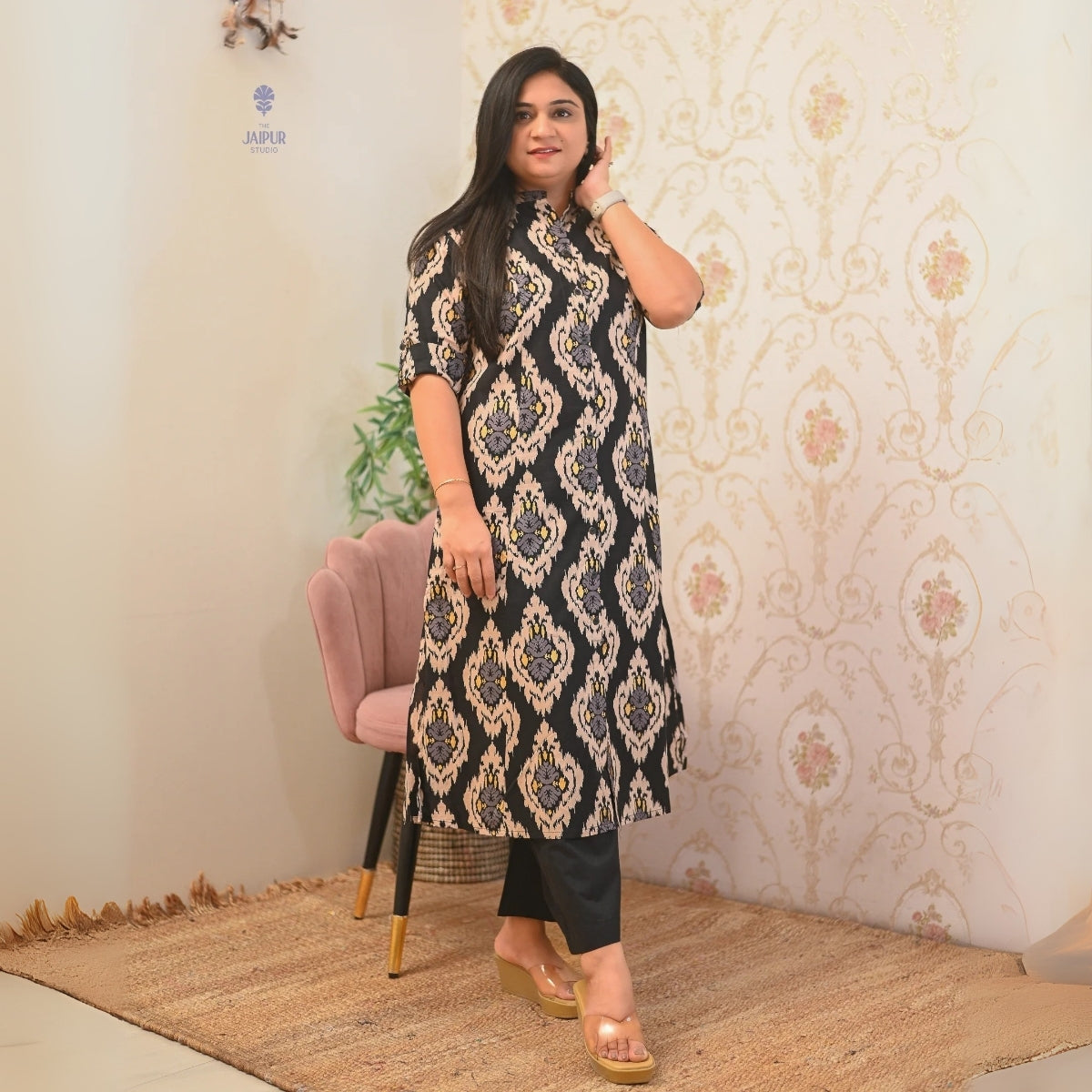 3 Combo Soft Cotton Kurta with Stylish Printed Pants Set For Daily Wear | KSP-02
