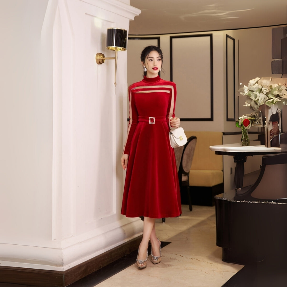 Pack of 3 Fashionable High-Low Hem Western Dress for Evening Celebrations | WD -10