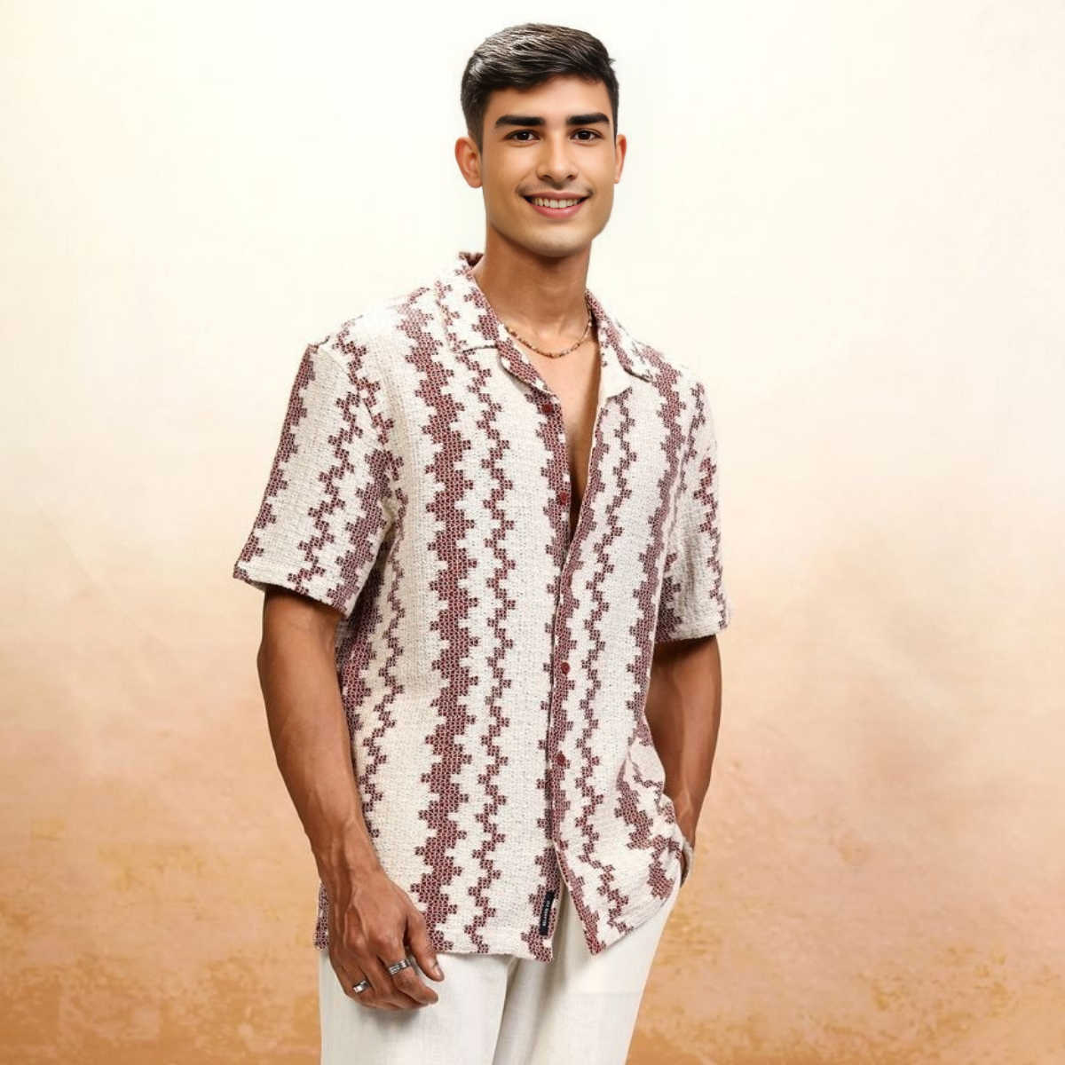 2-Pack Men’s Crochet Shirts | Lightweight and Trendy | CR-09