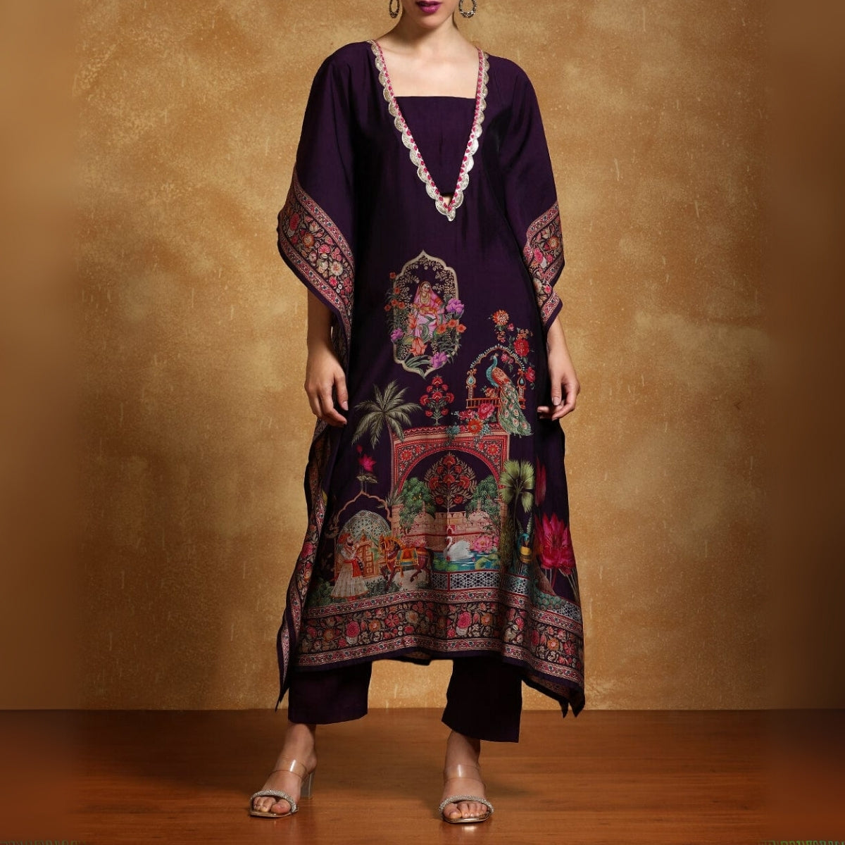 Stylish Kaftan Kurta and Pant Combo for Every Occasion | K-09