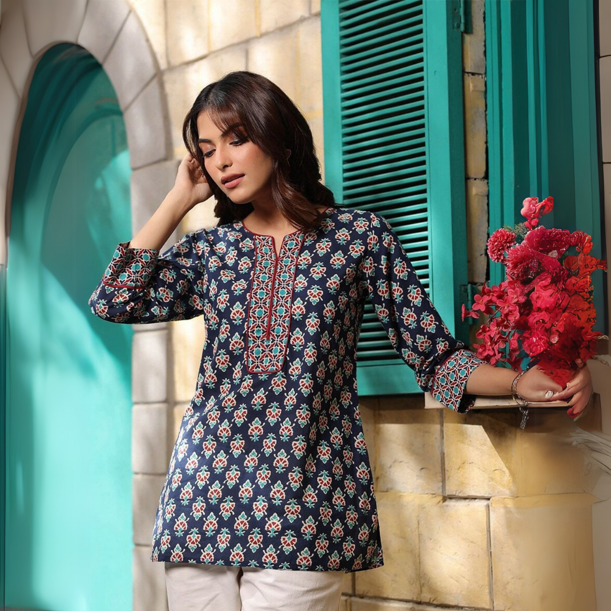5 Pack Short Kurtis | Perfect For Summer| 3/4 Sleeve | (SK-04)