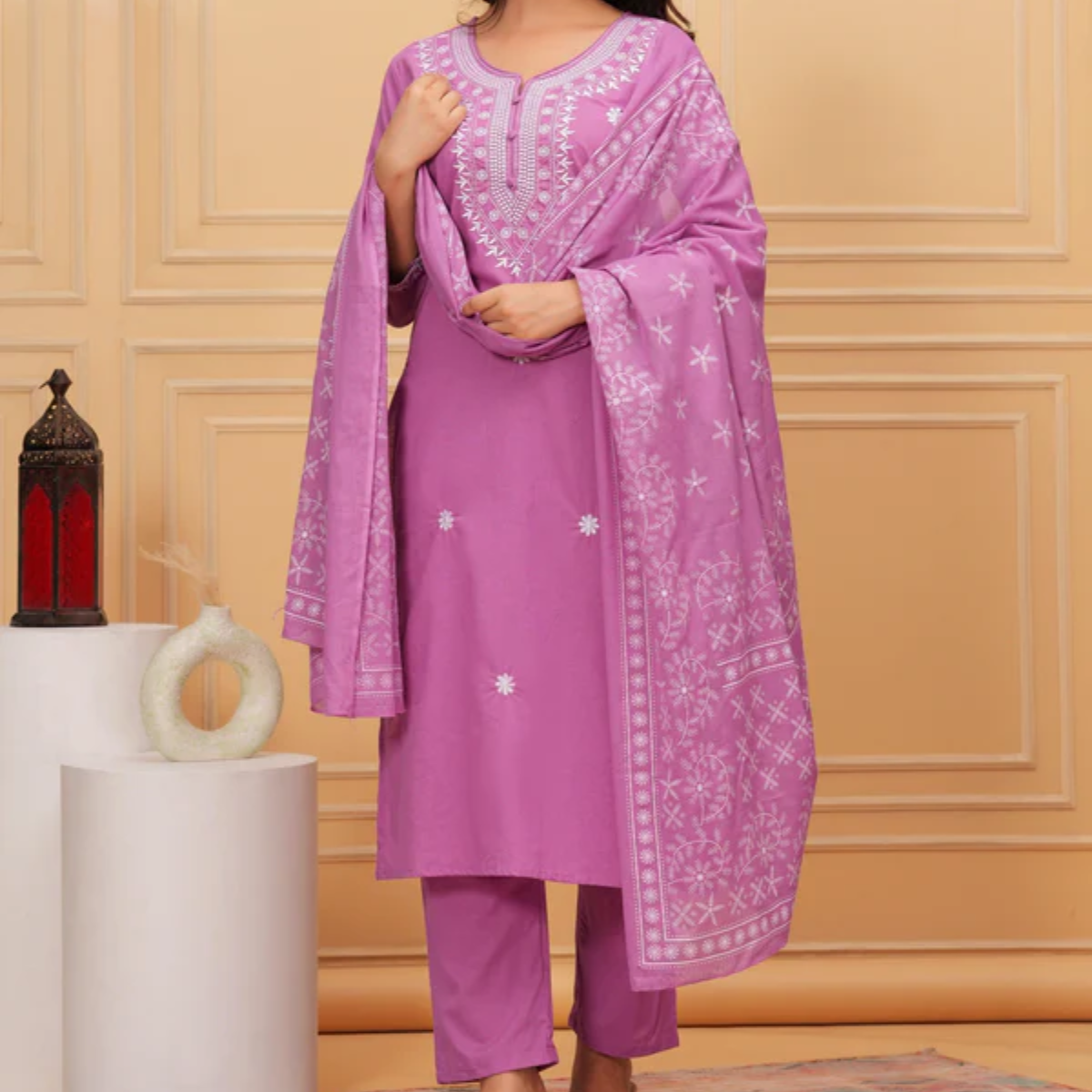 Elegant 3-Piece Women Kurti Set with Dupatta Combo Pack – Stylish, Comfortable & Versatile Ethnic Wear | KS-01