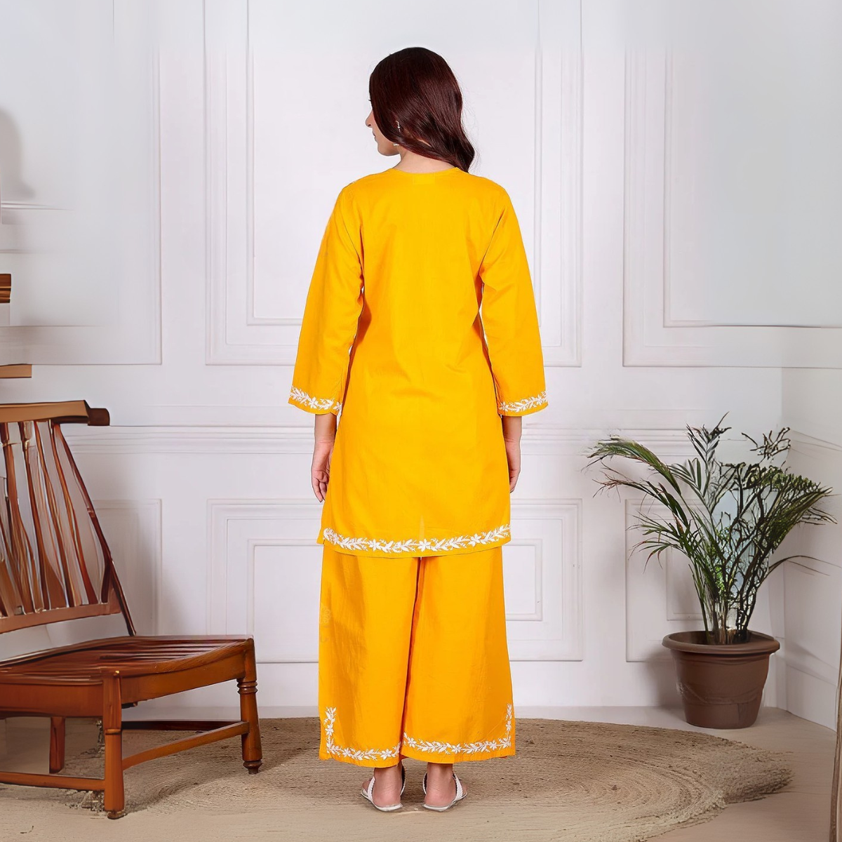 3 Combo Pack | Women Chikankari Work Kurti Set | Full Sleeves - CKW-01