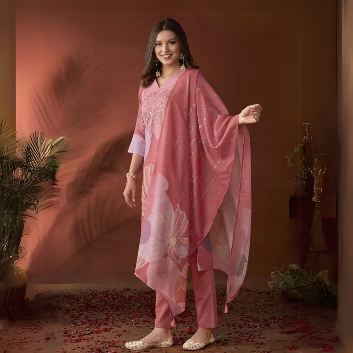 Elegant 3-Piece Women Kurti Set with Dupatta Combo Pack – Stylish, Comfortable & Versatile Ethnic Wear | KS-10
