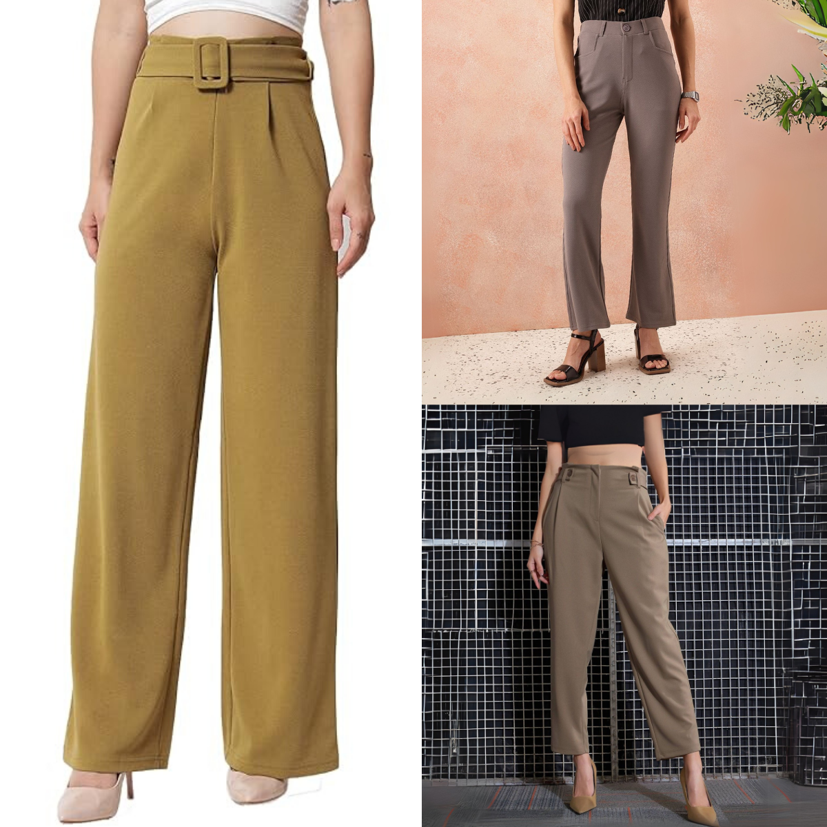 3-Pack of Women’s Trousers & Formal Pants (TF-05)