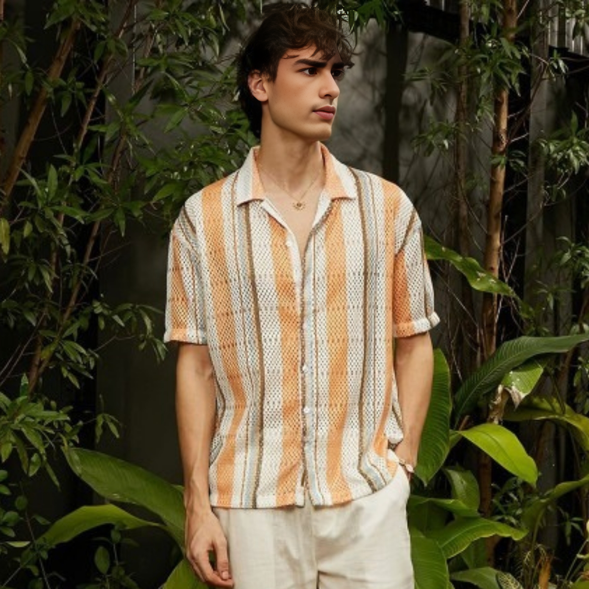 2-Pack Men’s Crochet Shirts | Lightweight and Trendy | CR-10