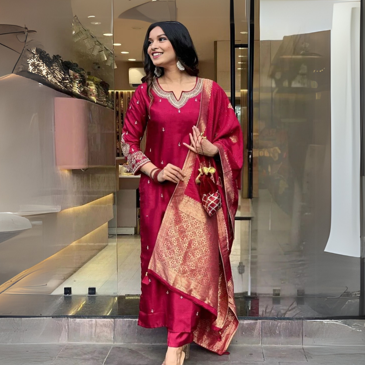 3 Combo Pack | Women’s Suit Set with Dupatta | S-01
