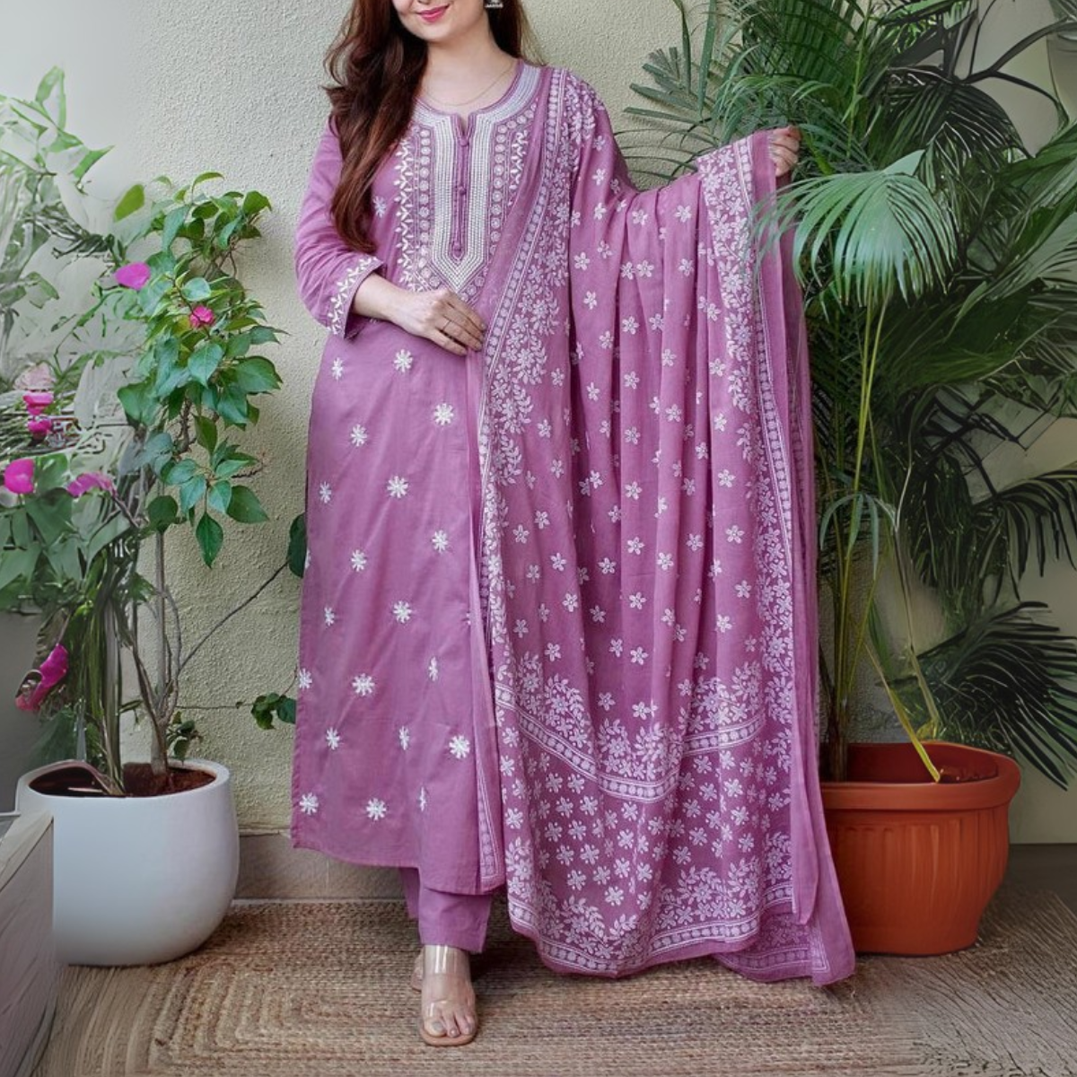 Elegant 3-Piece Women Kurti Set with Dupatta Combo Pack – Stylish, Comfortable & Versatile Ethnic Wear | KS-10