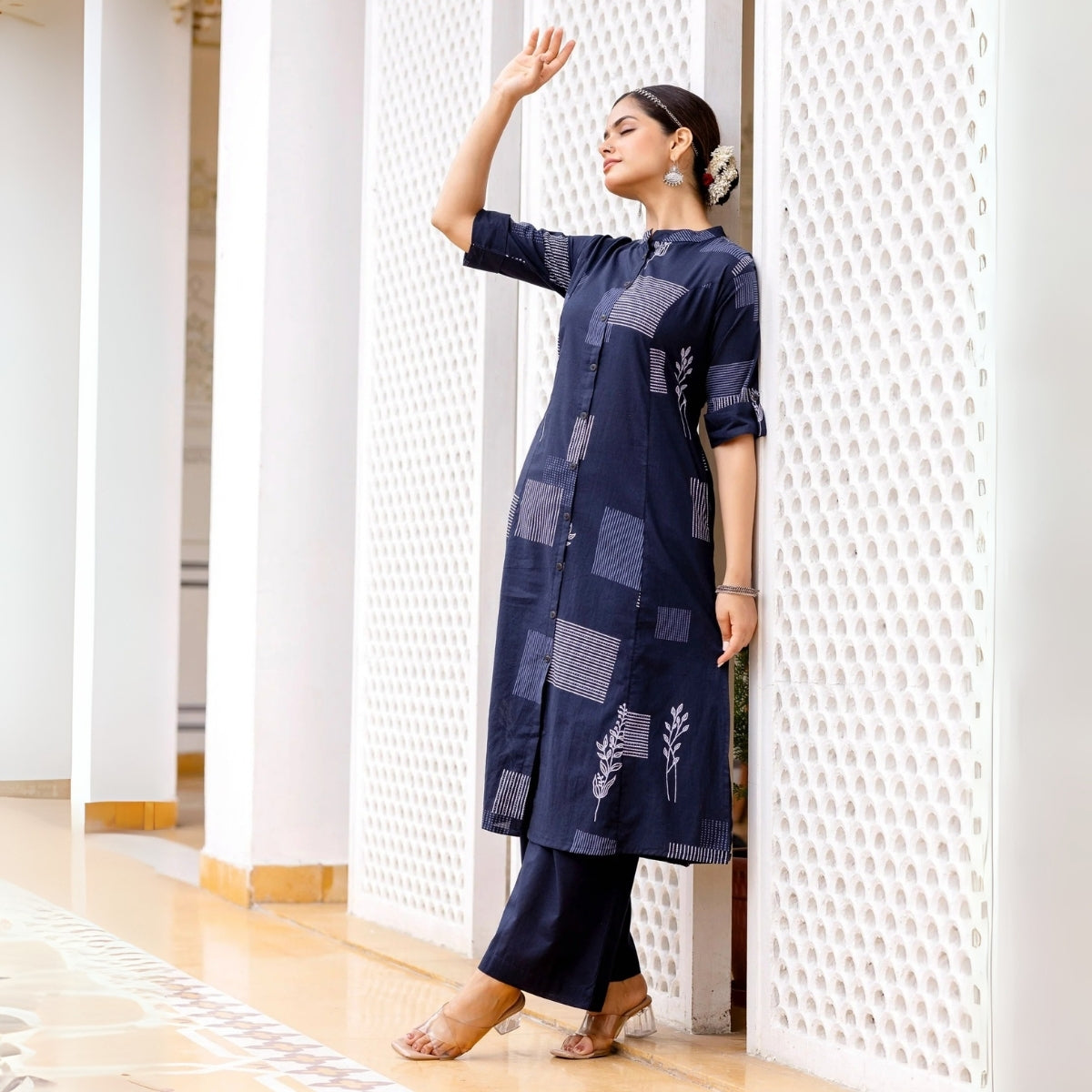 3 Combo Soft Cotton Kurta with Stylish Printed Pants Set For Daily Wear | KSP-10
