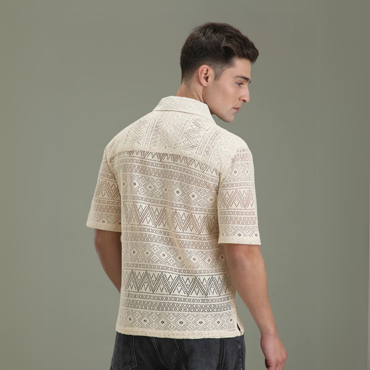 2-Pack Men’s Crochet Shirts | Lightweight and Trendy | CR-08