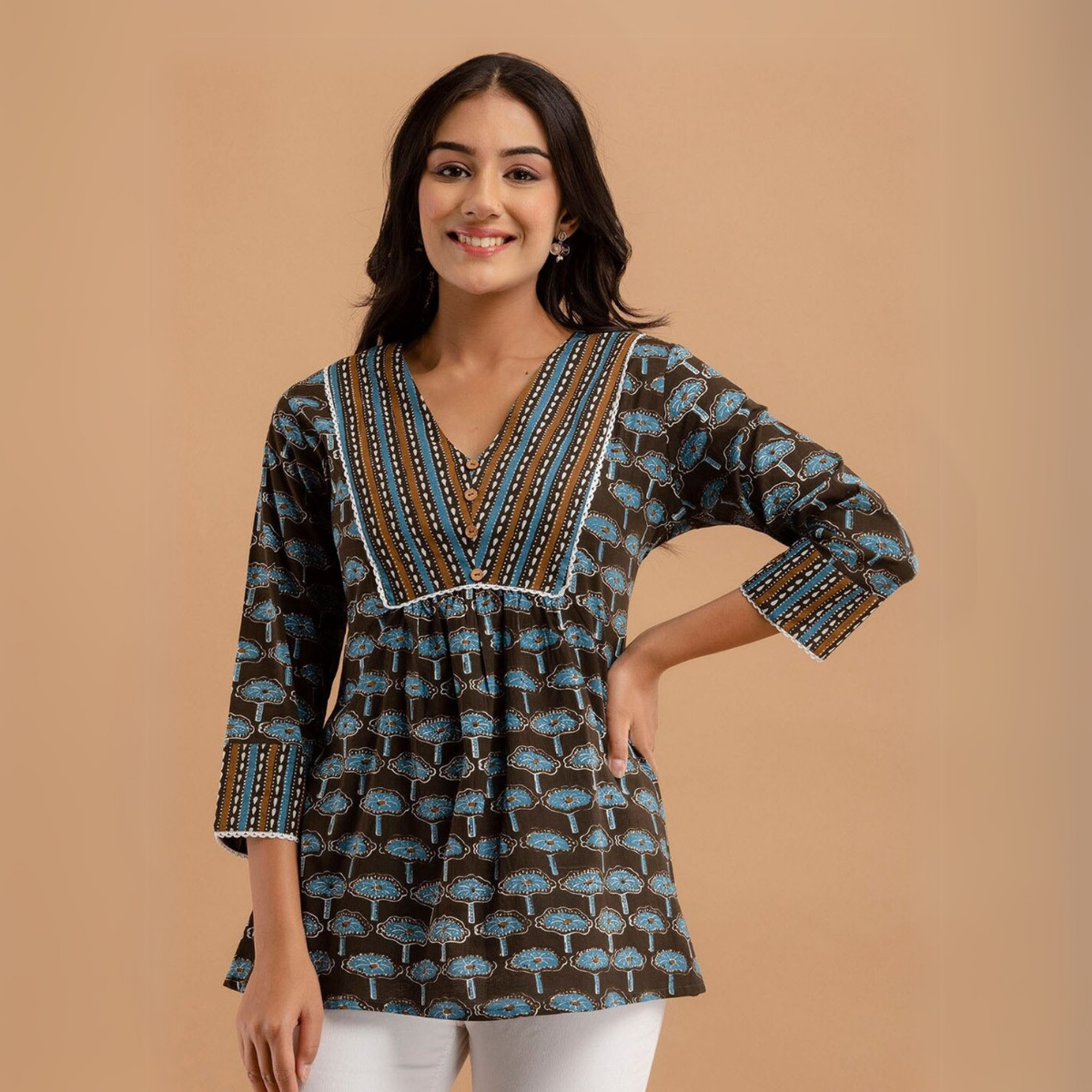 5 Pack Short Kurtis | Perfect For Summer| 3/4 Sleeve | (SK-08)