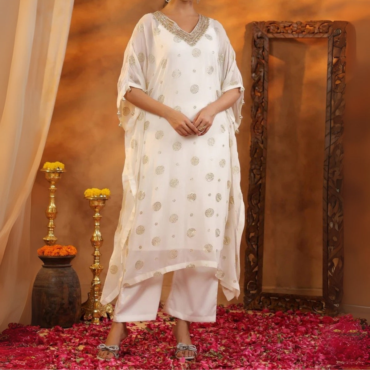 Stylish Kaftan Kurta and Pant Combo for Every Occasion | K-01