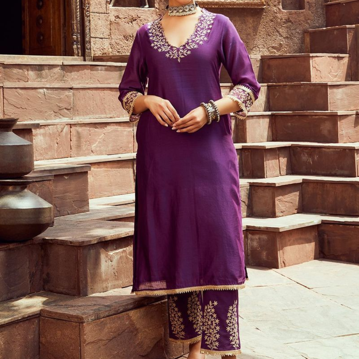 Elegant 3-Piece Women Kurti Set with Dupatta Combo Pack – Stylish, Comfortable & Versatile Ethnic Wear | KS-02
