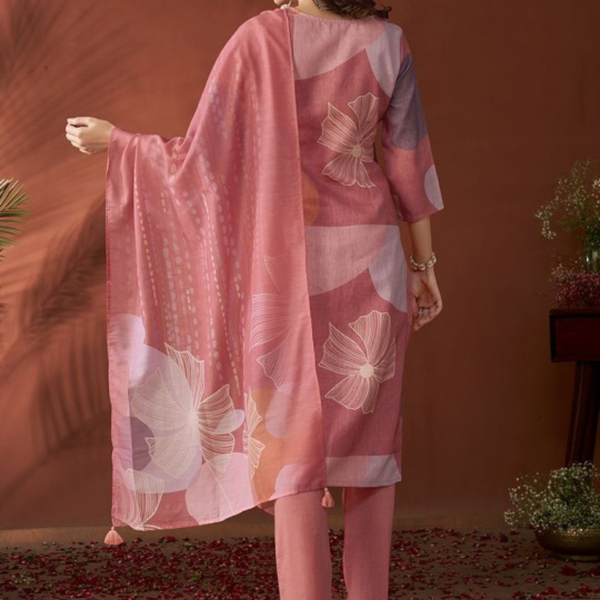 Pack of 3 | Elegant Silk Suit Set for Women | Festive & Party Wear | SS-07