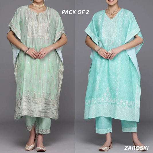 Stylish Kaftan Kurta and Pant Combo for Every Occasion | K-10