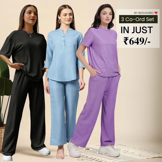 3-Pack Summer Style Co-ord Set Collection | CS-20