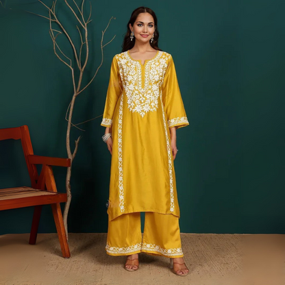 3 Combo Pack | Women Chikankari Work Kurti Set | Full Sleeves - CKW-03