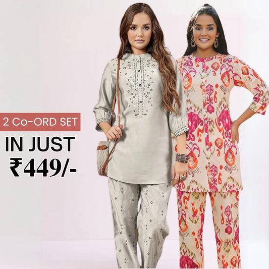2-Pack Combo Double the Style with Our Co-Ord Set | C-142