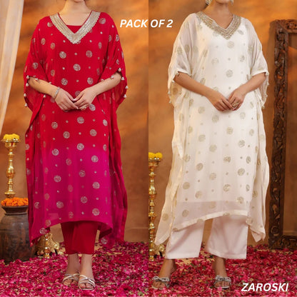 Stylish Kaftan Kurta and Pant Combo for Every Occasion | K-01