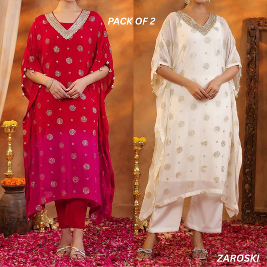 Stylish Kaftan Kurta and Pant Combo for Every Occasion | K-01