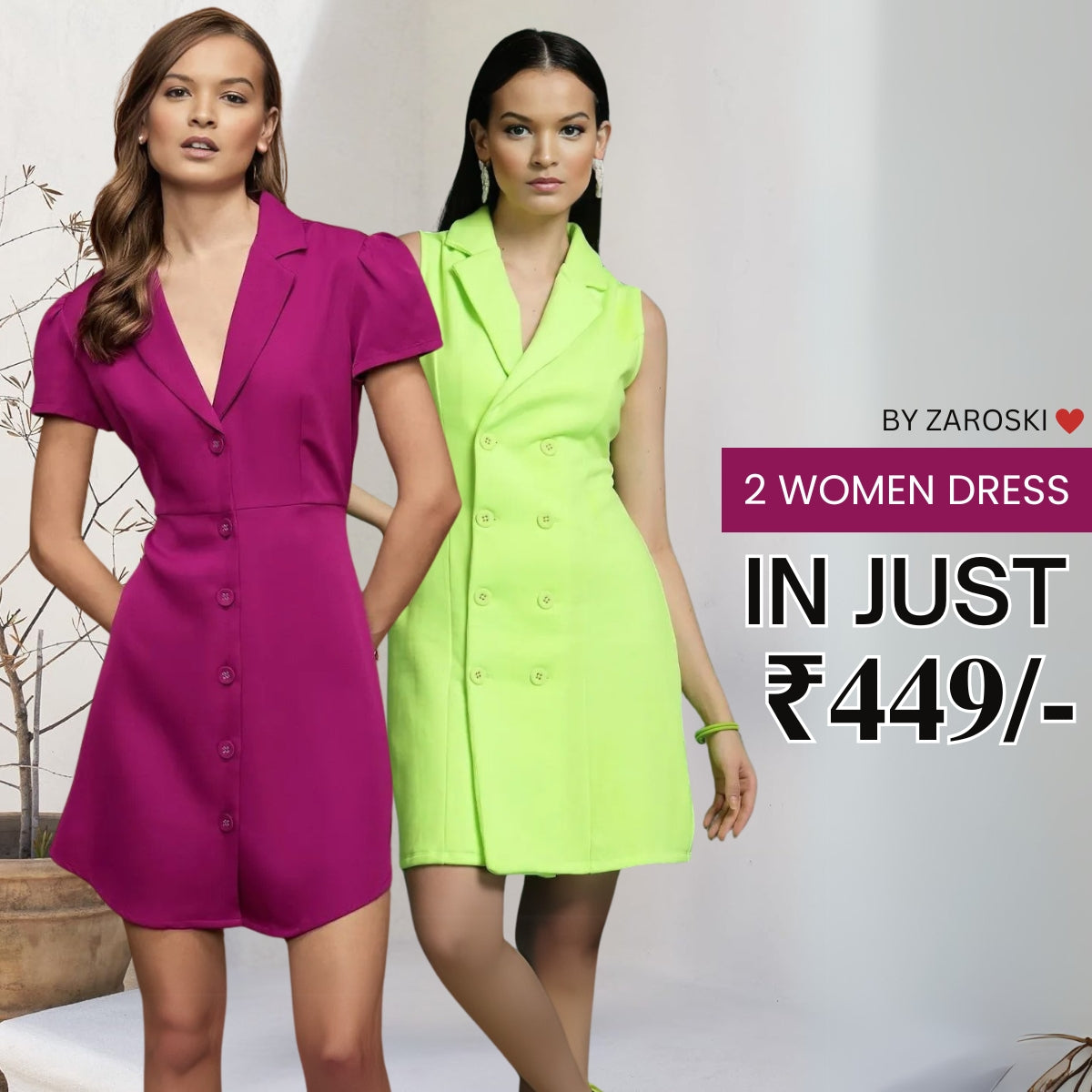 2 Combo Women’s Dresses | Premium Quality | C-091
