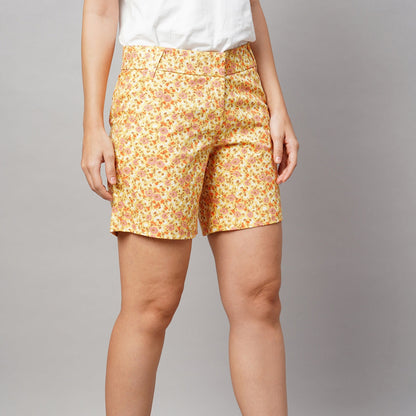 Pack Of 4 | Modern Llifestyles Regular Fit Cotton Shorts for Women | C-093