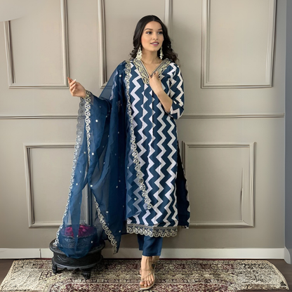 3 Combo Pack | Women’s Suit Set with Dupatta | S-08