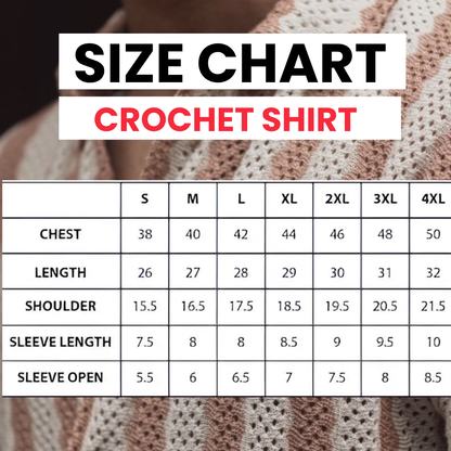 2-Pack Men’s Crochet Shirts | Lightweight and Trendy | CR-01